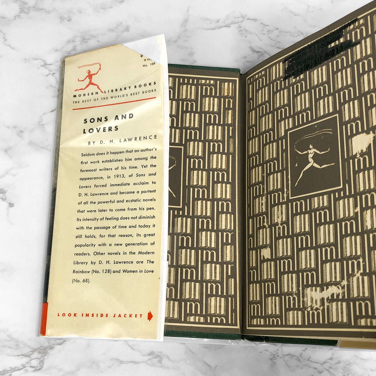 Sons and Lovers by D.H. Lawrence [ANTIQUE HARDCOVER] 1922 • The Modern Library