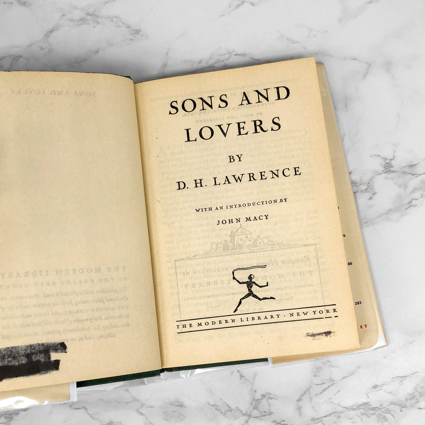 Sons and Lovers by D.H. Lawrence [ANTIQUE HARDCOVER] 1922 • The Modern Library