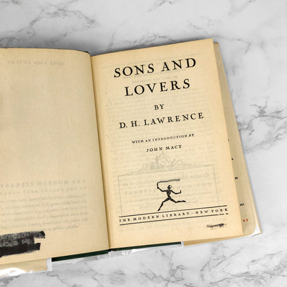 Sons and Lovers by D.H. Lawrence [ANTIQUE HARDCOVER] 1922 • The Modern Library