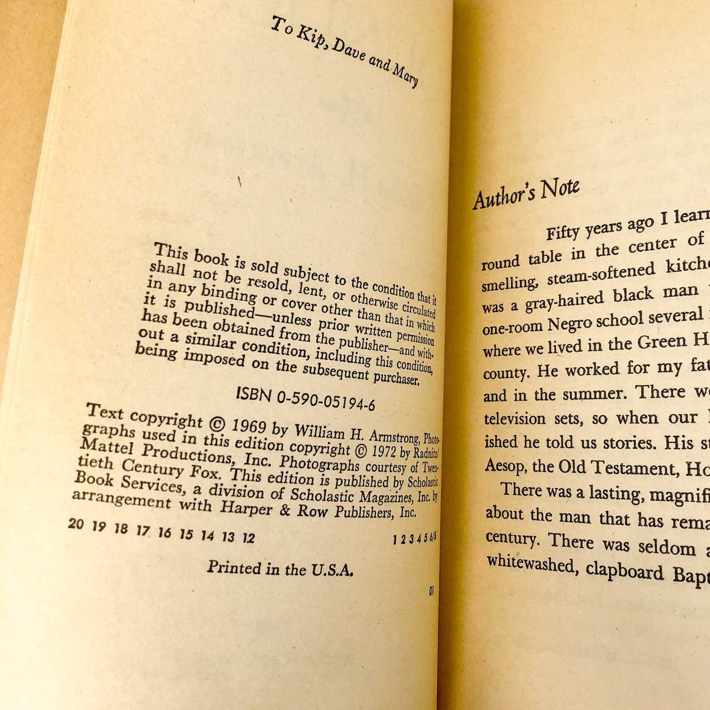 Sounder by William H. Armstrong [MOVIE TIE-IN PAPERBACK] 1972 • Scholastic