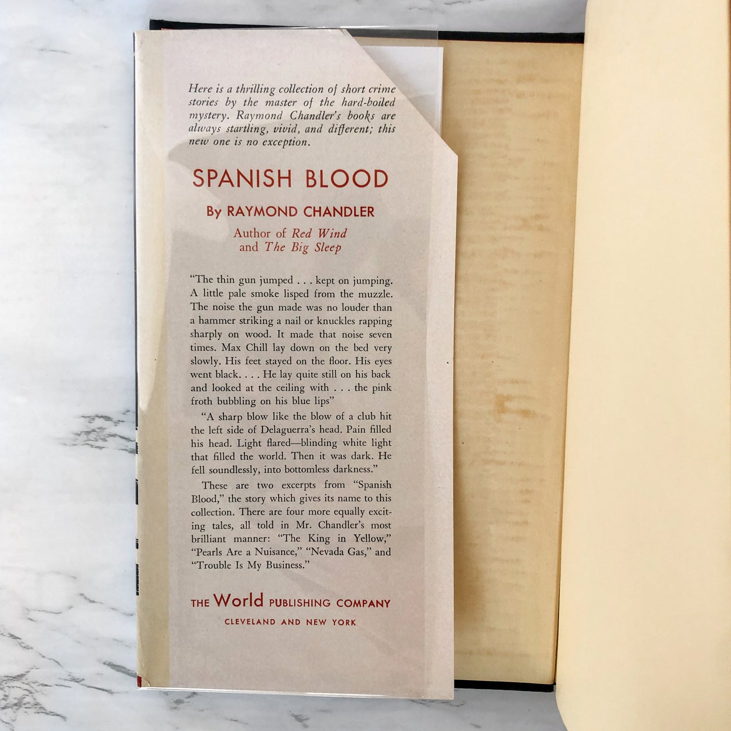 Spanish Blood by Raymond Chandler [FIRST EDITION / FIRST PRINTING] 1946