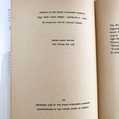 Spanish Blood by Raymond Chandler [FIRST EDITION / FIRST PRINTING] 1946