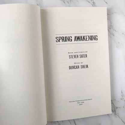 Spring Awakening by Steven Sater & Duncan Sheik [TRADE PAPERBACK] - Bookshop Apocalypse