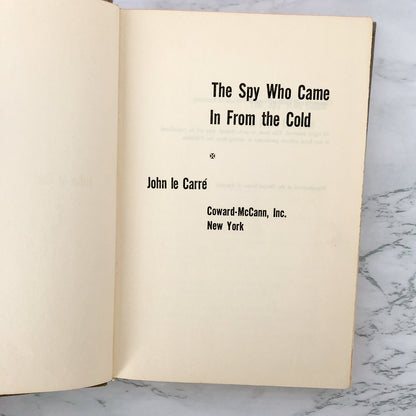 The Spy Who Came in From the Cold by John le Carré [BOOK CLUB EDITION / 1963]
