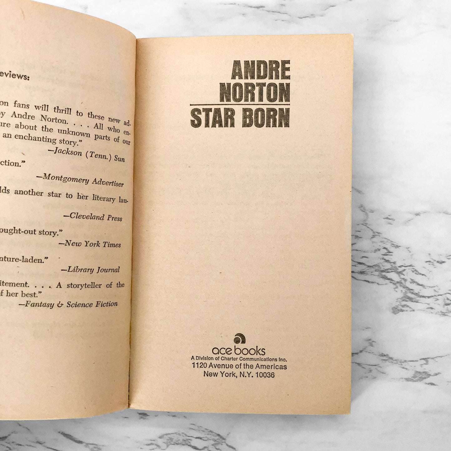 Star Born by Andre Norton [1957 PAPERBACK]