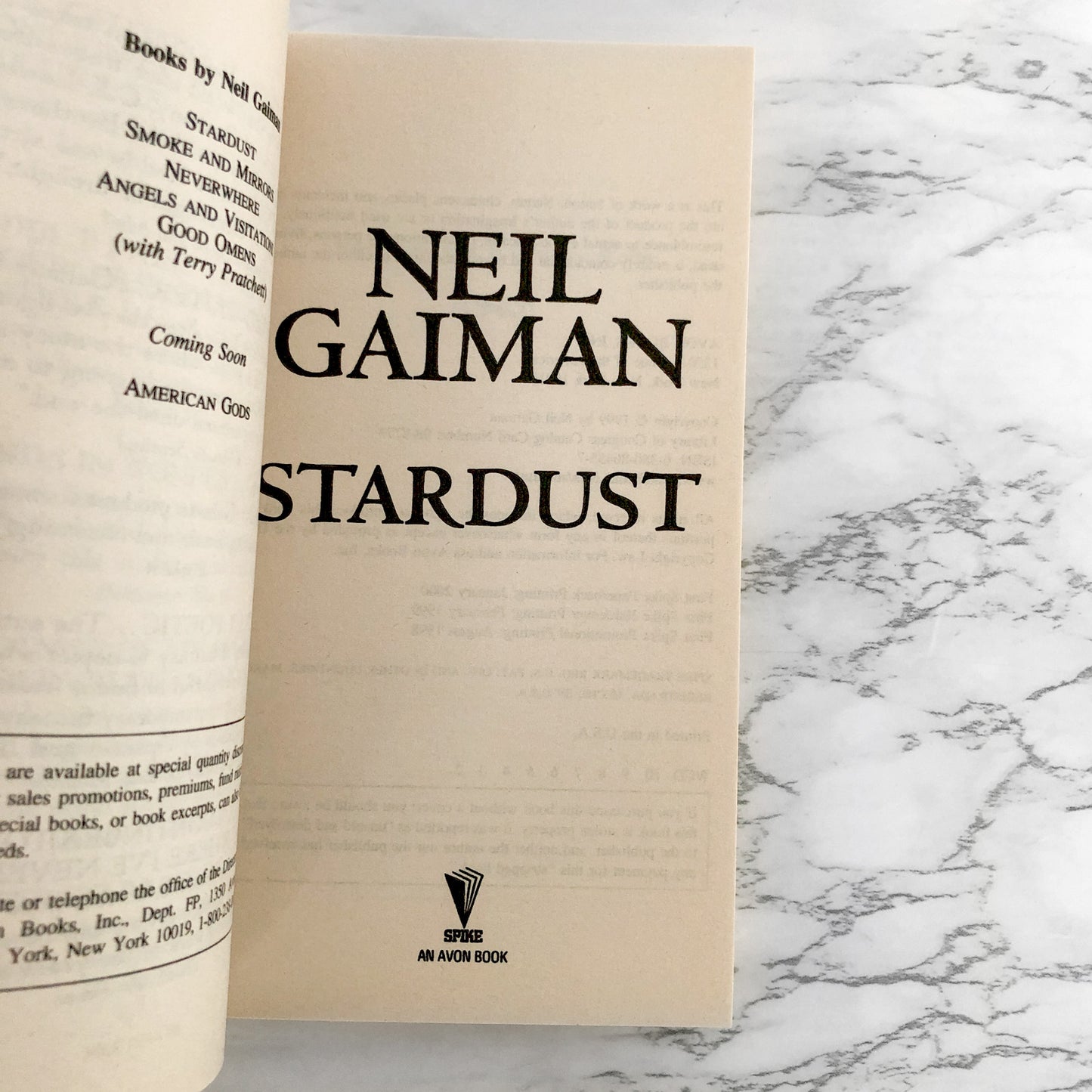Stardust by Neil Gaiman [FIRST PAPERBACK EDITION / 2000]