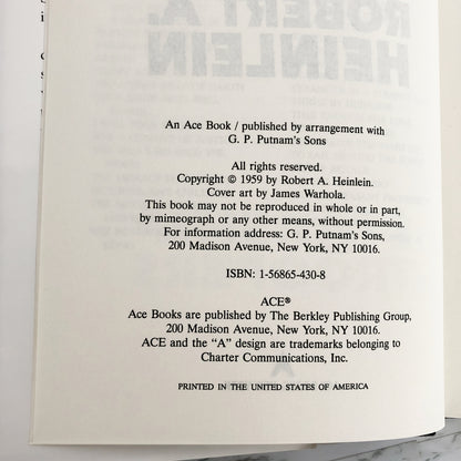 Starship Troopers by Robert A. Heinlein [ACE SFBC HARDCOVER / 1997]