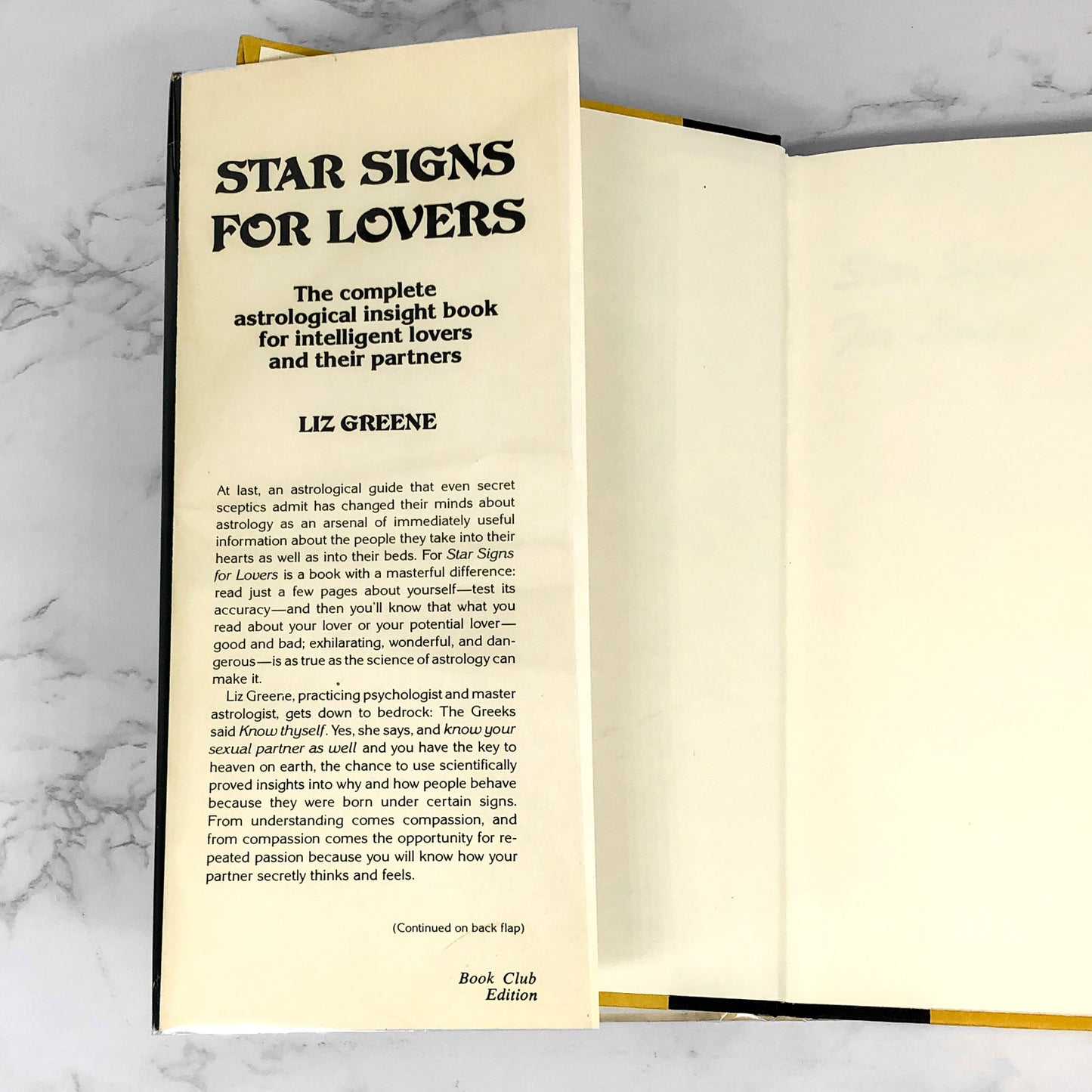 Star Signs For Lovers by Liz Greene [1980 HARDCOVER]