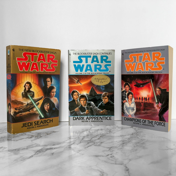 Star Wars: The Jedi Academy Trilogy by Kevin J. Anderson SIGNED! [3 PAPERBACK SET] - Bookshop Apocalypse
