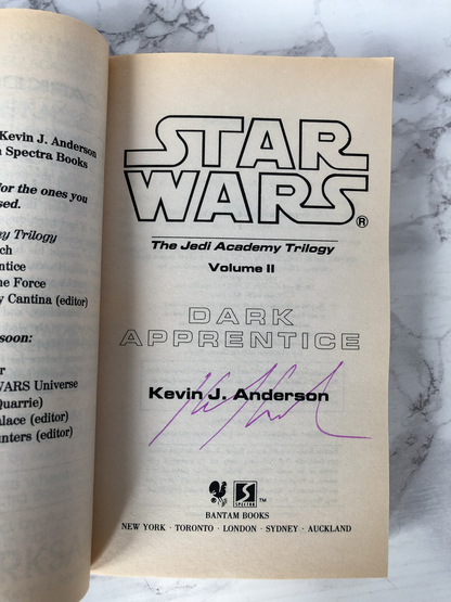 Star Wars: The Jedi Academy Trilogy by Kevin J. Anderson SIGNED! [3 PAPERBACK SET] - Bookshop Apocalypse