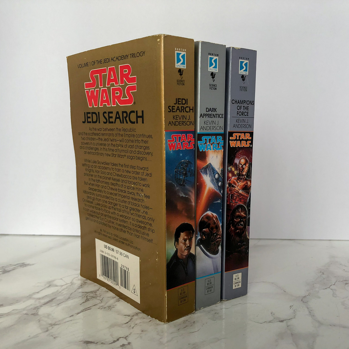 Star Wars: The Jedi Academy Trilogy by Kevin J. Anderson SIGNED! [3 PAPERBACK SET] - Bookshop Apocalypse