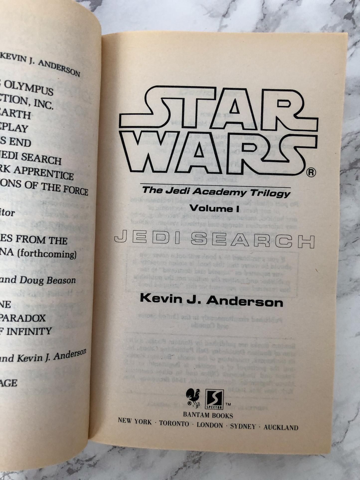 Star Wars: The Jedi Academy Trilogy by Kevin J. Anderson SIGNED! [3 PAPERBACK SET] - Bookshop Apocalypse