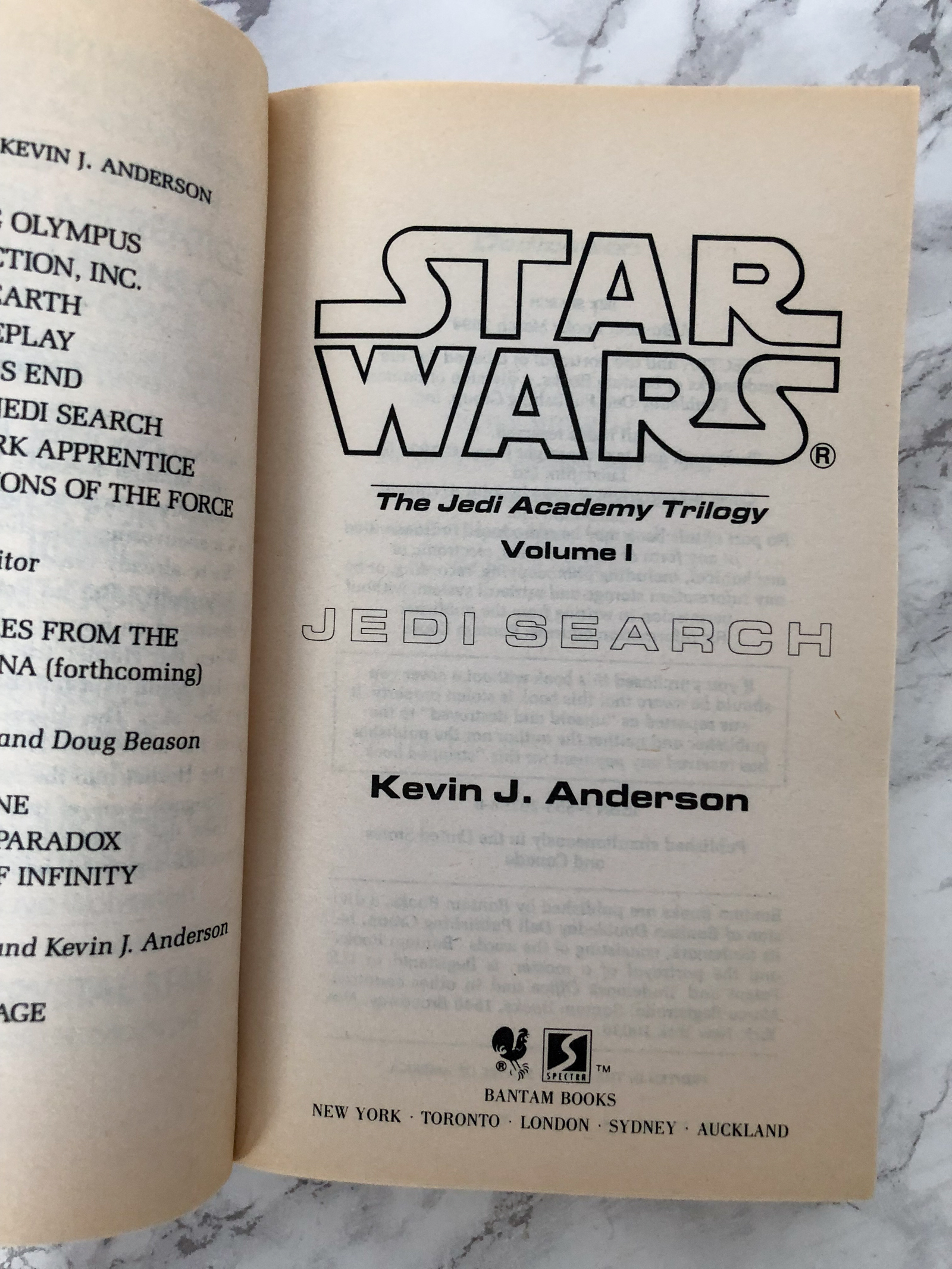 Star Wars: The Jedi Academy Trilogy by Kevin J. Anderson SIGNED! [3 PAPERBACK SET] - Bookshop Apocalypse