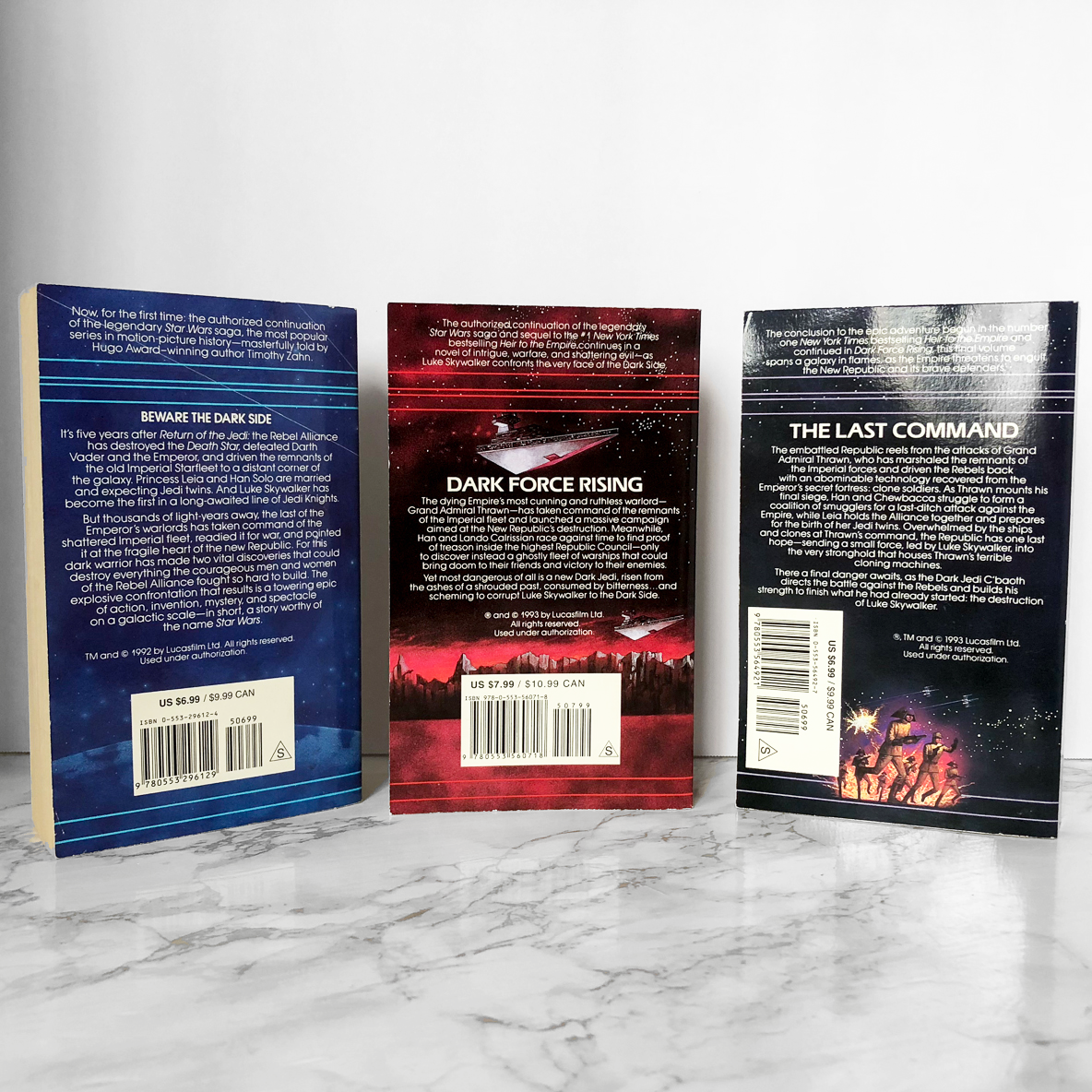 Star Wars: The Thrawn Trilogy by Timothy Zahn [3 PAPERBACK SET] - Bookshop Apocalypse