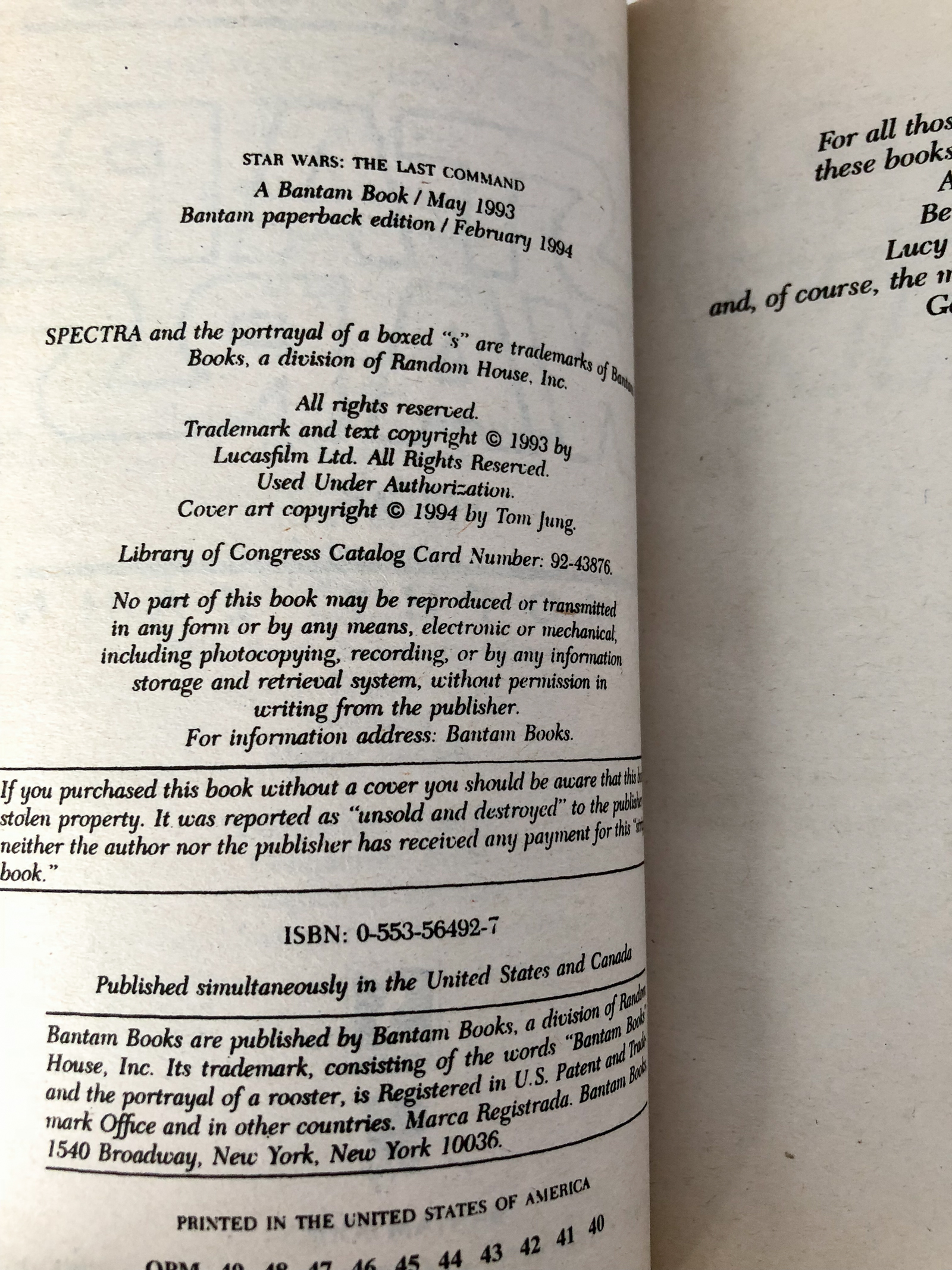 Star Wars: The Thrawn Trilogy by Timothy Zahn [3 PAPERBACK SET] - Bookshop Apocalypse