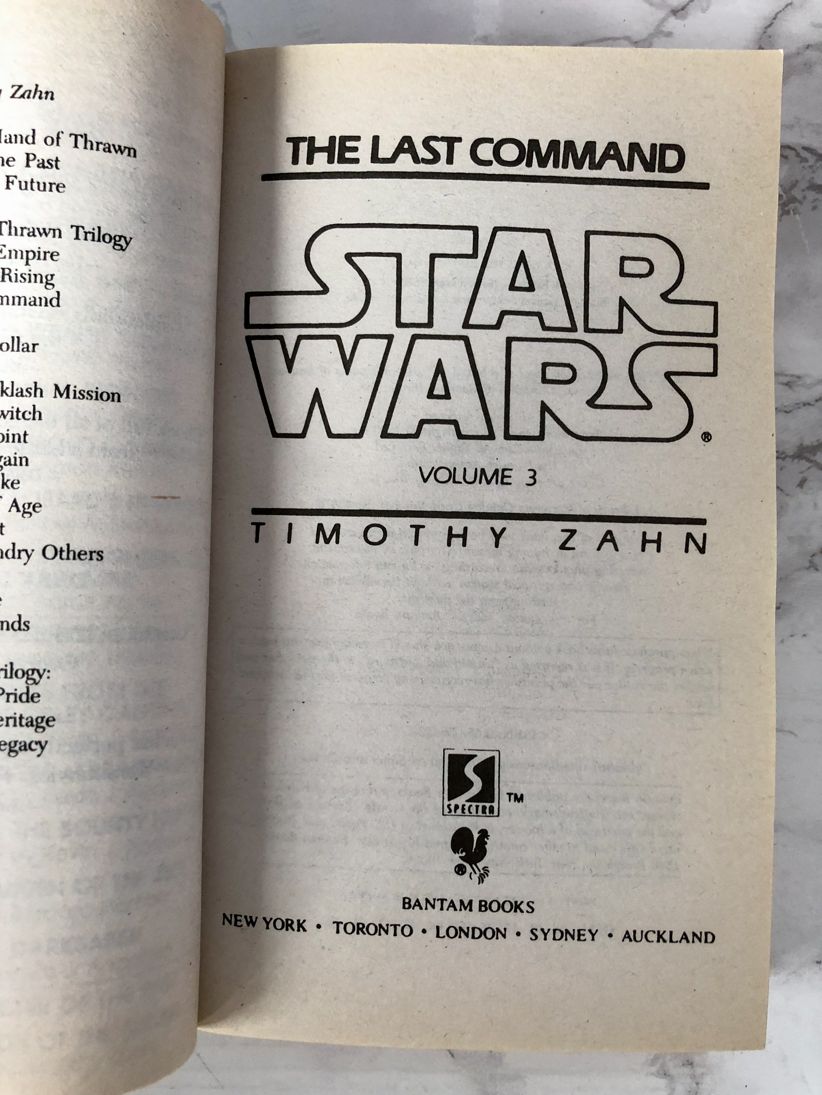 Star Wars: The Thrawn Trilogy by Timothy Zahn [3 PAPERBACK SET] - Bookshop Apocalypse