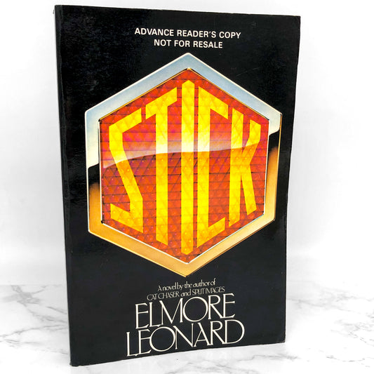 Stick by Elmore Leonard [ADVANCE READER'S COPY] 1983 • Uncorrected Proof • Arbor House