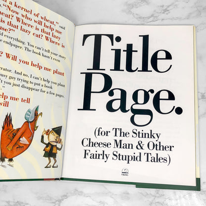 The Stinky Cheese Man & Other Fairly Stupid Tales by Jon Scieszka [FIRST EDITION] 1992 • Viking