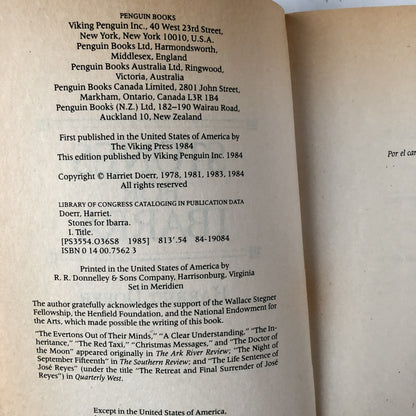 Stones For Ibarra by Harriet Doerr [FIRST PAPERBACK EDITION] - Bookshop Apocalypse