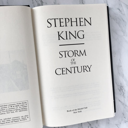 Storm of the Century by Stephen King [FIRST BC EDITION] - Bookshop Apocalypse