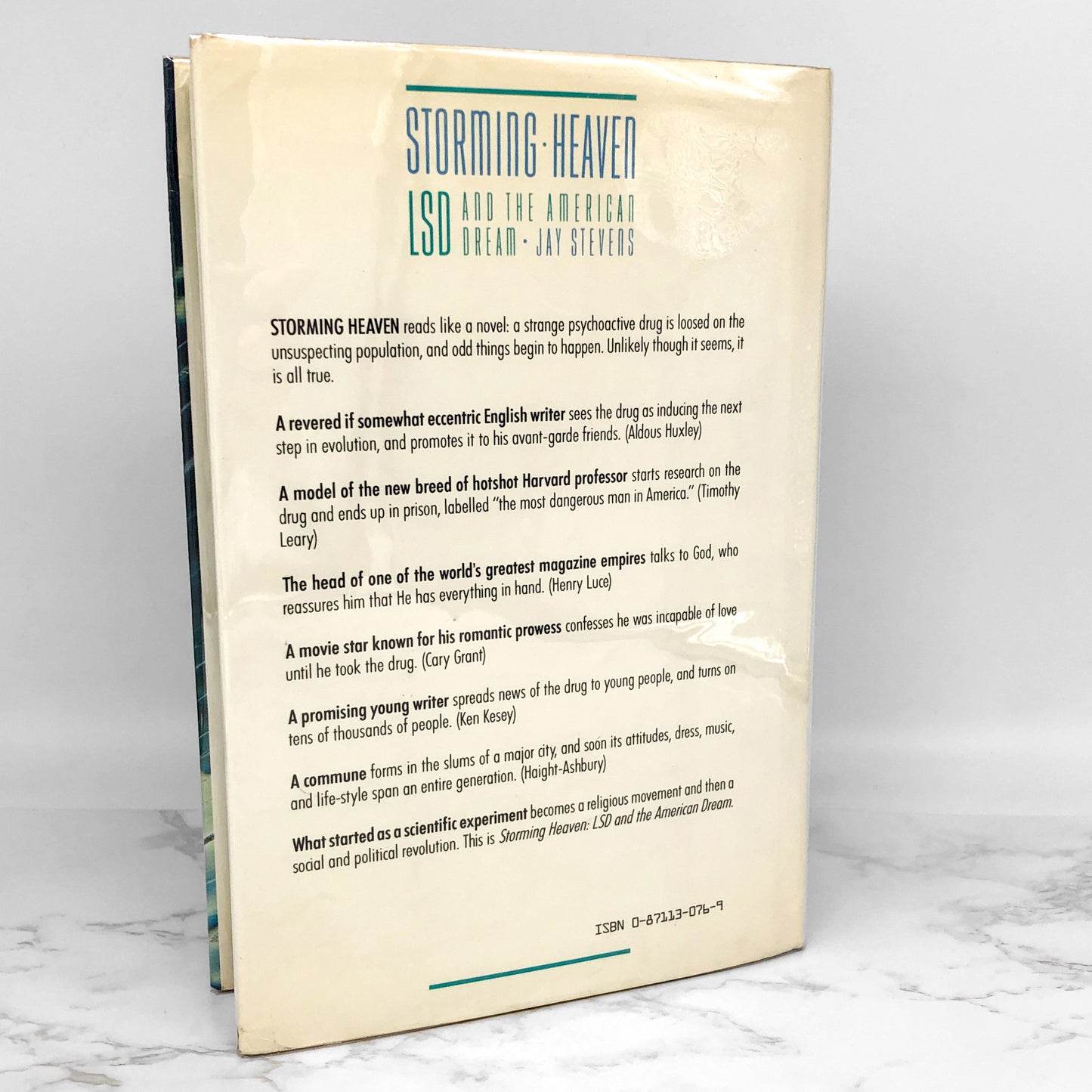 Storming Heaven: LSD and the American Dream by Jay Stevens [FIRST EDITION • FIRST PRINTING] 1987