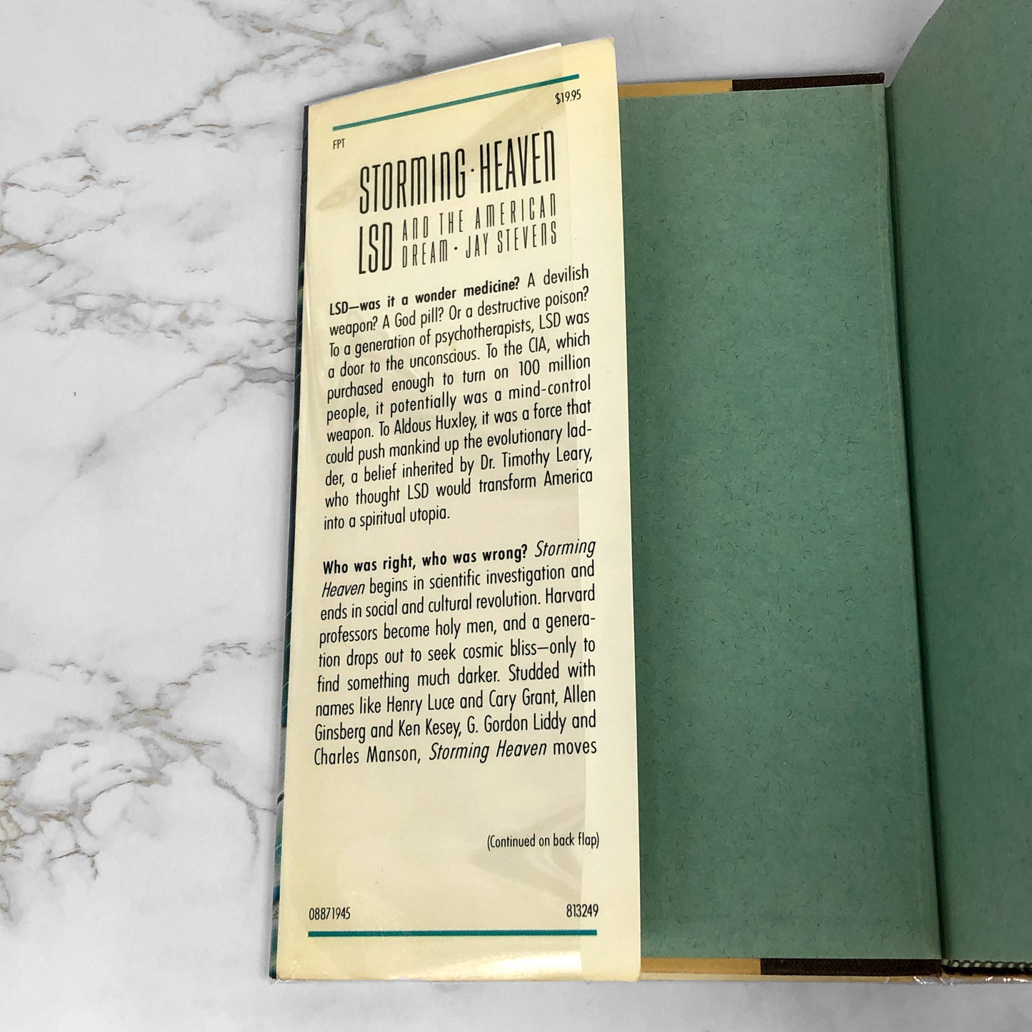 Storming Heaven: LSD and the American Dream by Jay Stevens [FIRST EDITION • FIRST PRINTING] 1987