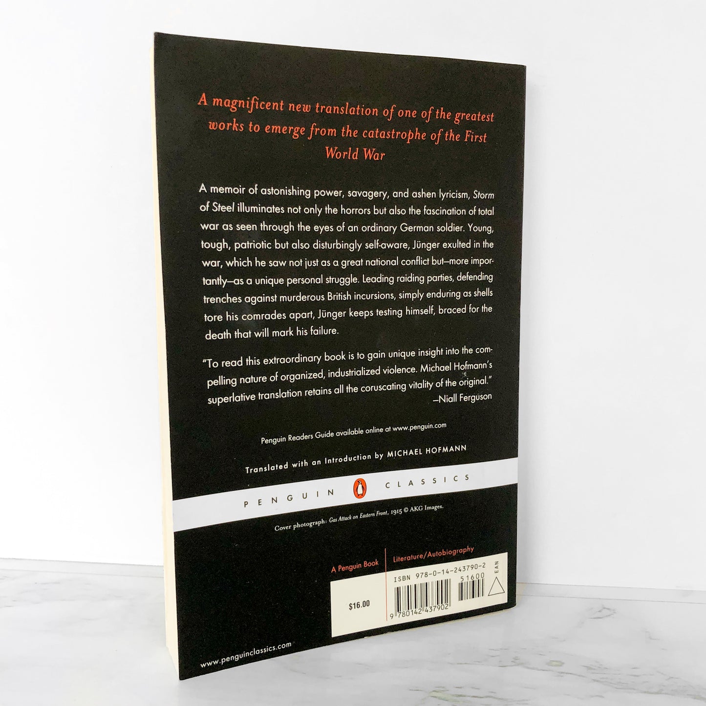 Storm of Steel by Ernst Jünger [PENGUIN CLASSICS PAPERBACK] 2004