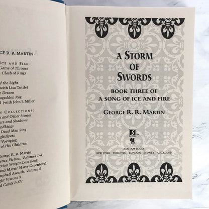 A Storm of Swords by George R.R. Martin [FIRST EDITION] 2000 • Bantam Spectra