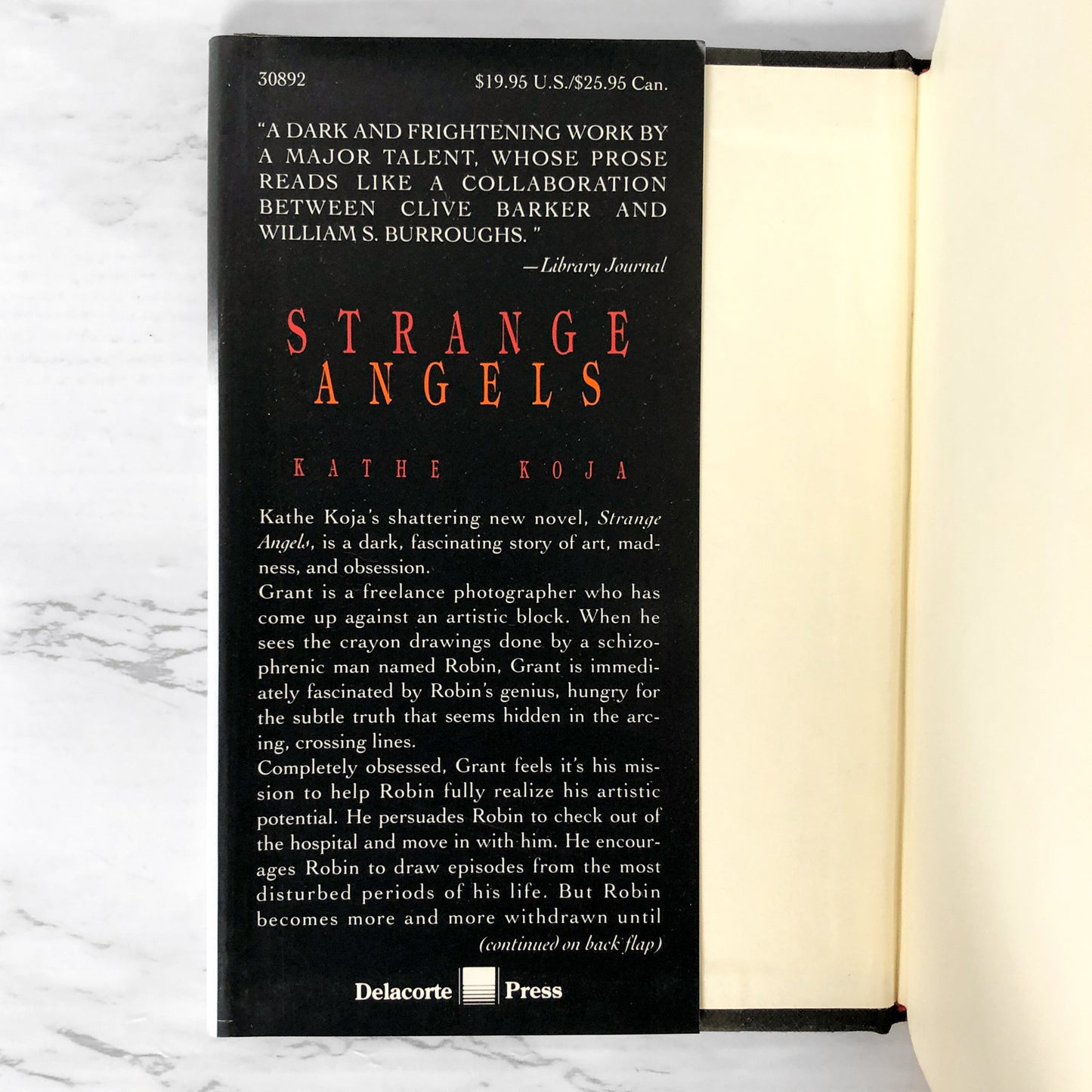 Strange Angels by Kathe Koja SIGNED! [FIRST EDITION / FIRST PRINTING] 1994