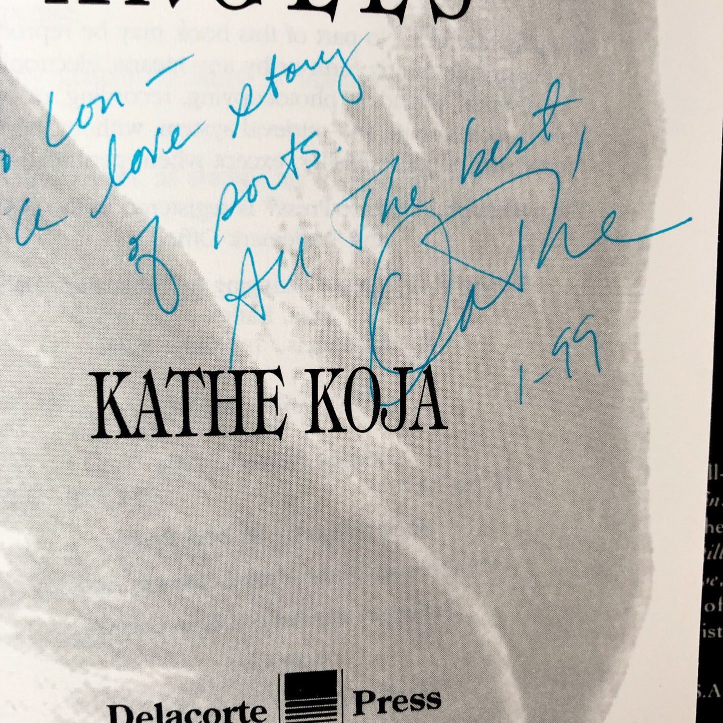 Strange Angels by Kathe Koja SIGNED! [FIRST EDITION / FIRST PRINTING] 1994