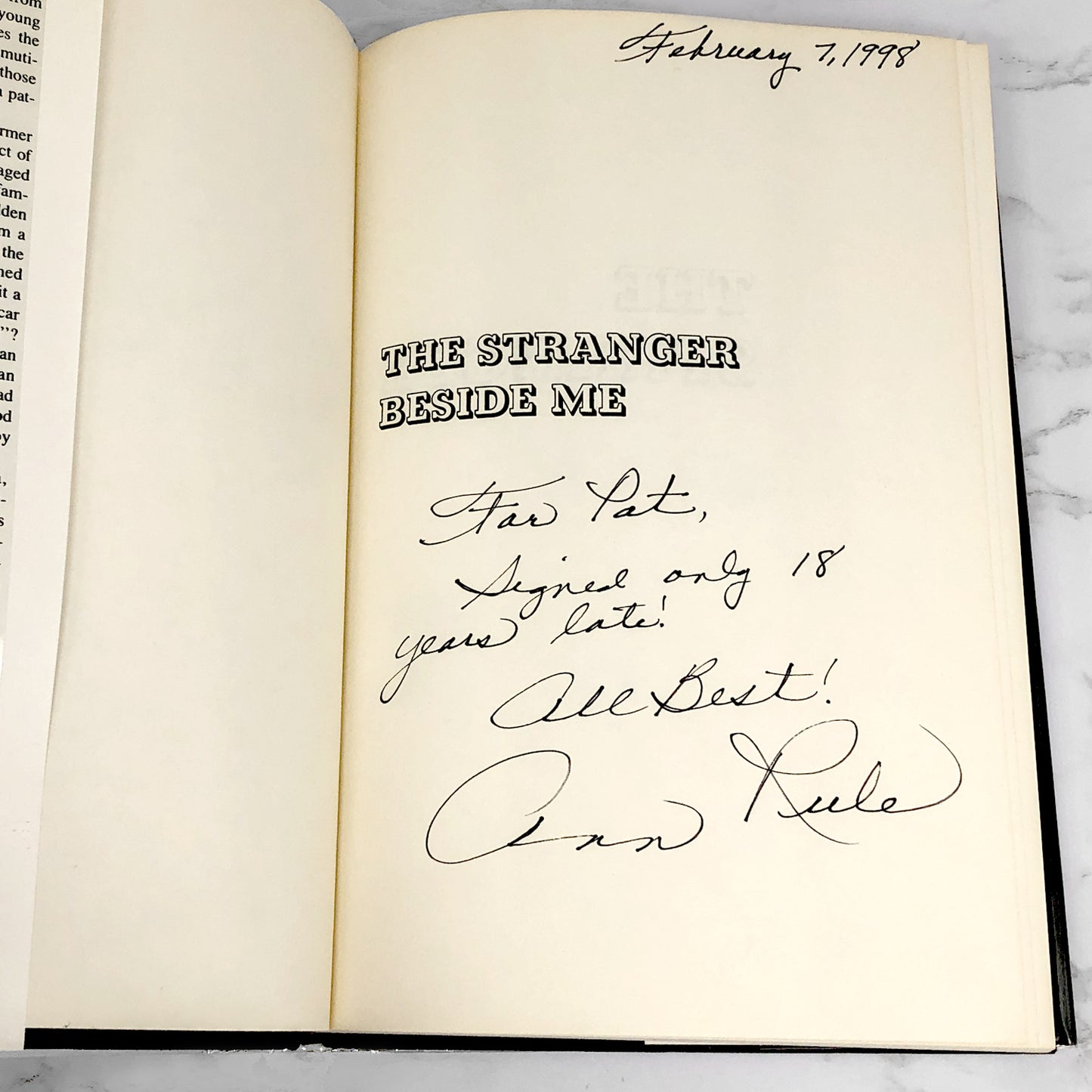 The Stranger Beside Me by Ann Rule SIGNED! [FIRST EDITION] 1980