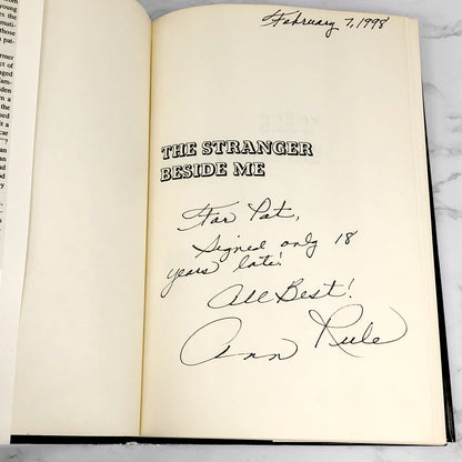 The Stranger Beside Me by Ann Rule SIGNED! [FIRST EDITION] 1980