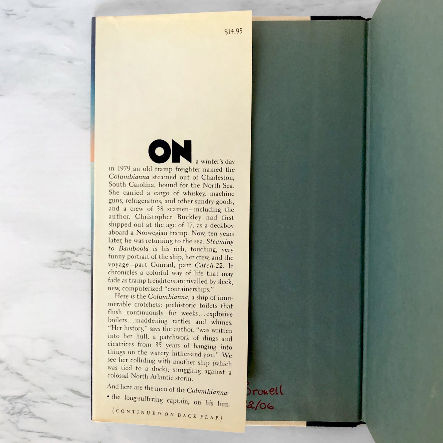 Steaming to Bamboola: The World of a Tramp Freighter by Christopher Buckley [FIRST EDITION / 1982]