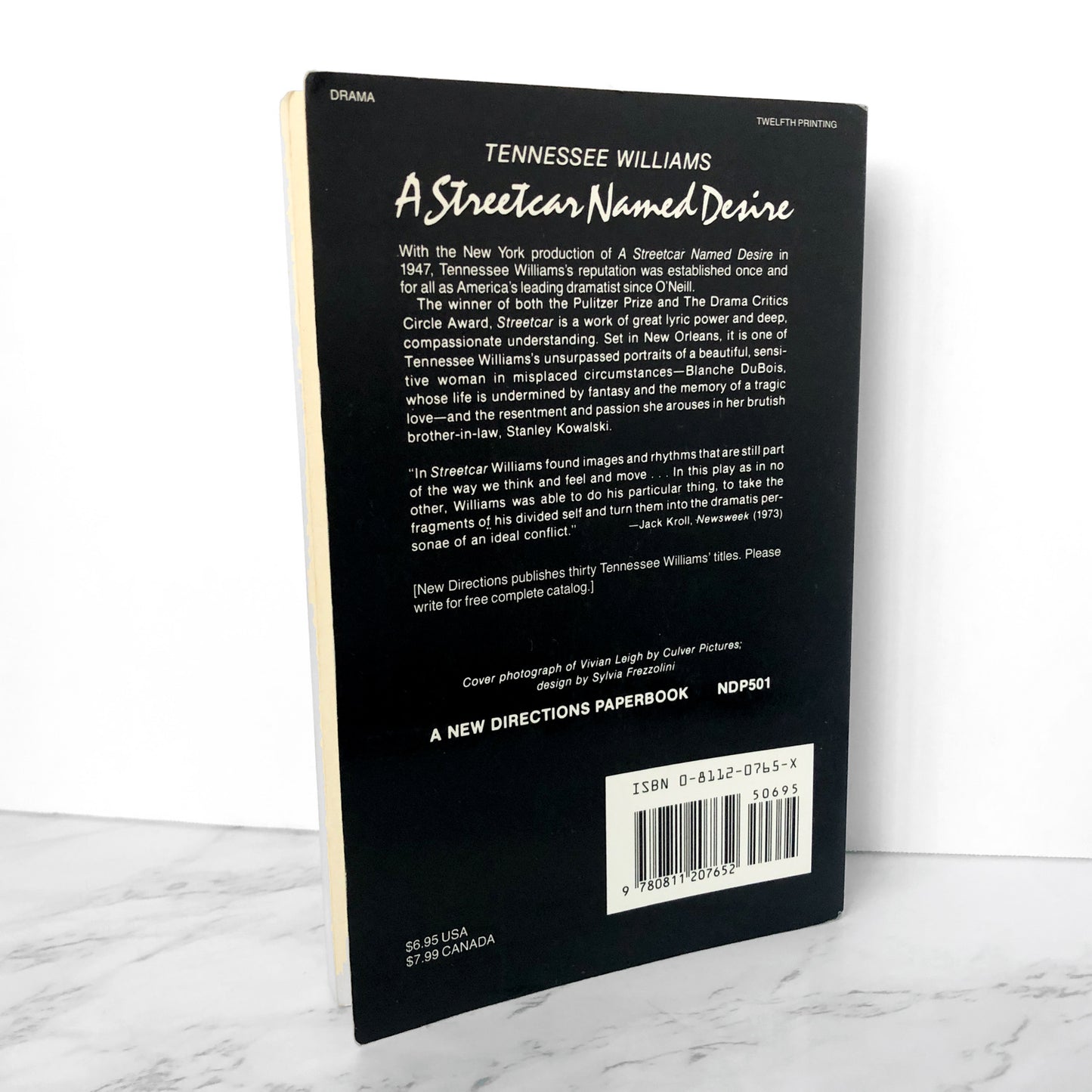 A Streetcar Named Desire by Tennessee Williams [1980 TRADE PAPERBACK] - Bookshop Apocalypse