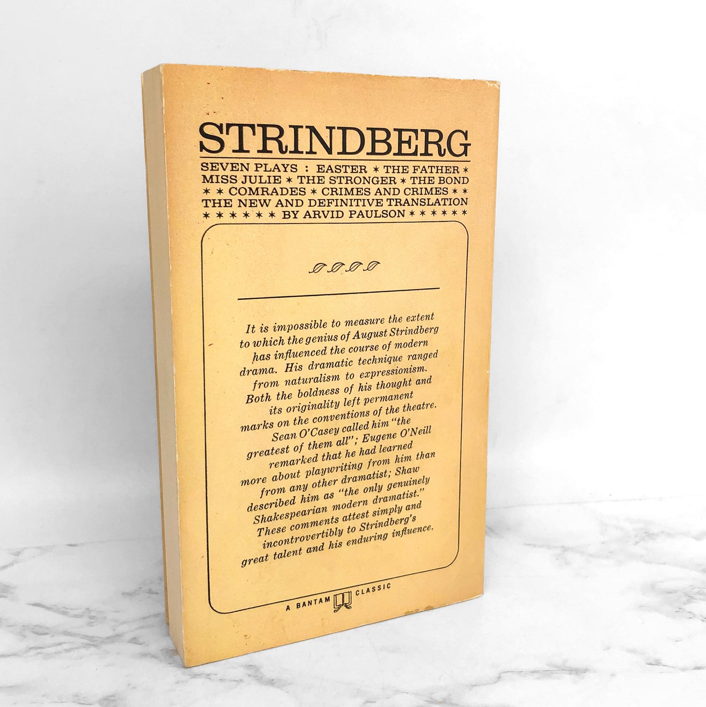 Seven Plays by August Strindberg [1964 PAPERBACK] • Bantam Books