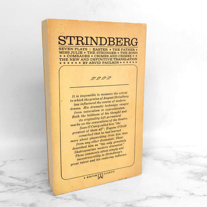 Seven Plays by August Strindberg [1964 PAPERBACK] • Bantam Books