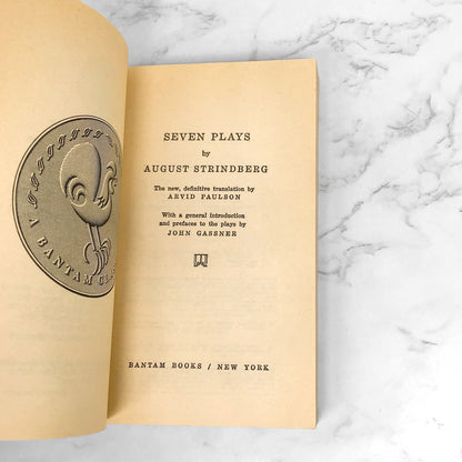 Seven Plays by August Strindberg [1964 PAPERBACK] • Bantam Books