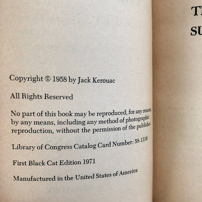 The Subterraneans by Jack Kerouac [1971 PAPERBACK] - Bookshop Apocalypse