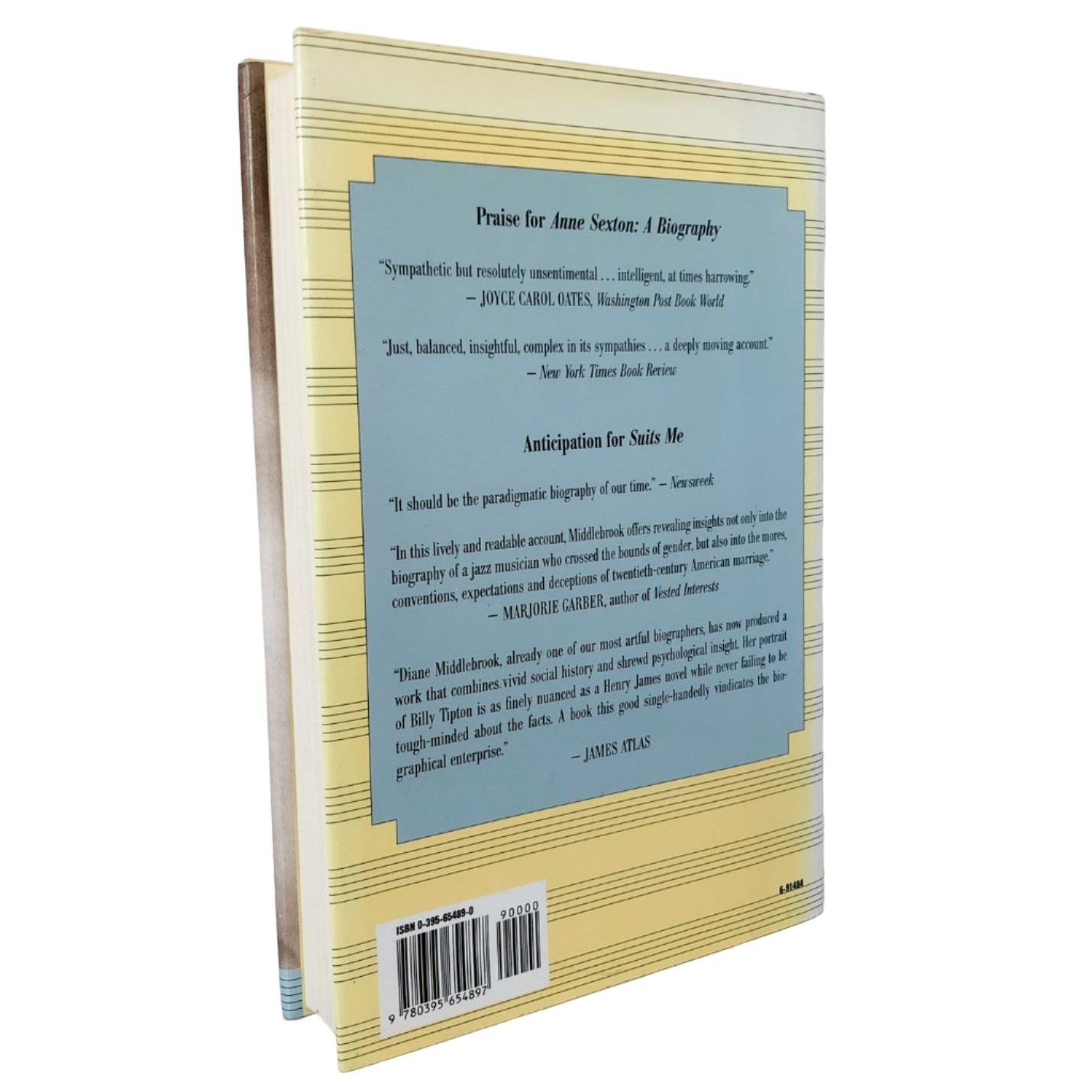Suits Me: The Double Life of Billy Tipton by Diane Wood Middlebrook [SIGNED FIRST EDITION / FIRST PRINTING] - Bookshop Apocalypse