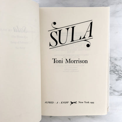 Sula by Toni Morrison [[1993 HARDCOVER] • Knopf