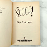 Sula by Toni Morrison SIGNED! [1982 TRADE PAPERBACK] Plume Books