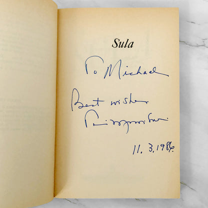 Sula by Toni Morrison SIGNED! [1982 TRADE PAPERBACK] Plume Books