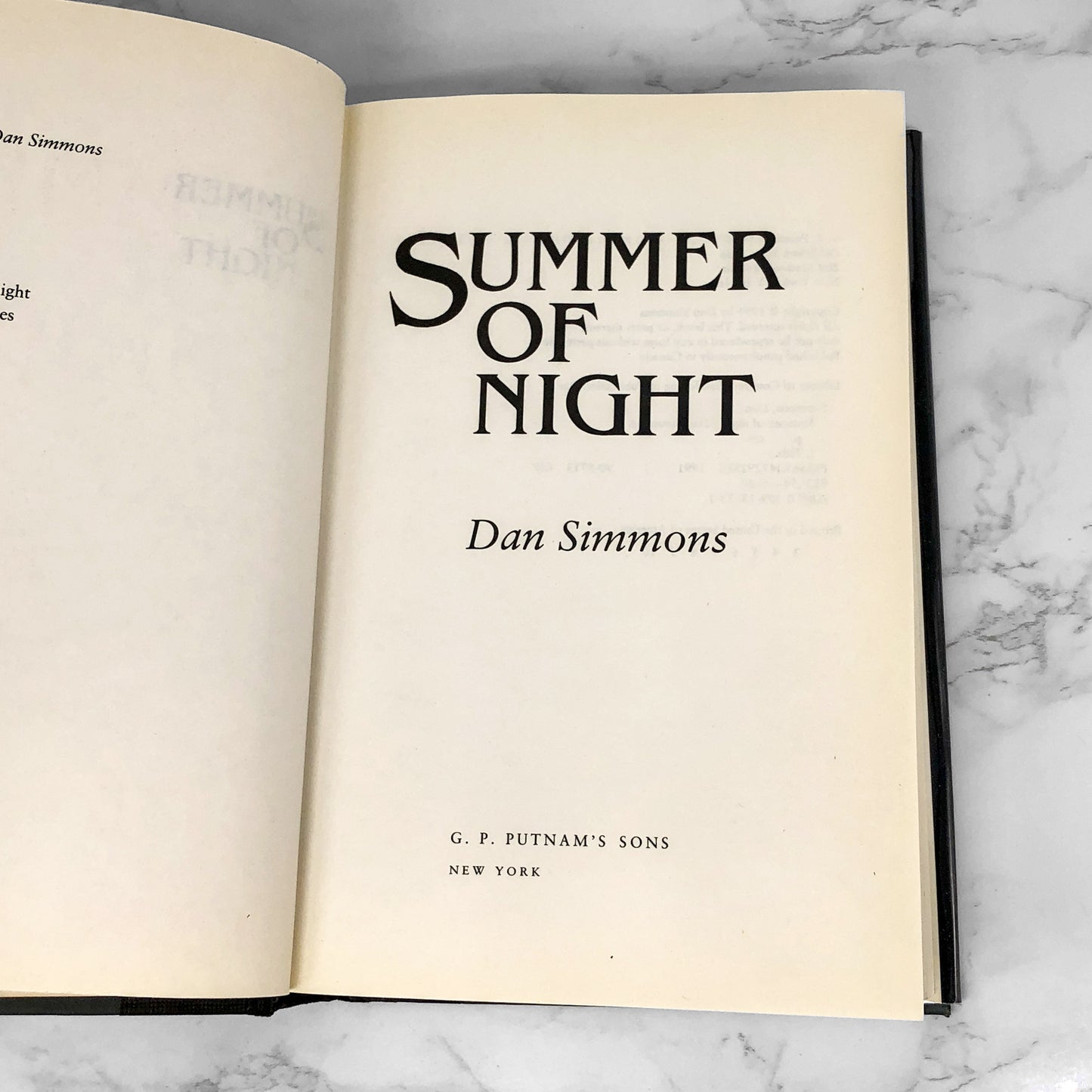 Summer of Night by Dan Simmons [FIRST EDITION] 1991