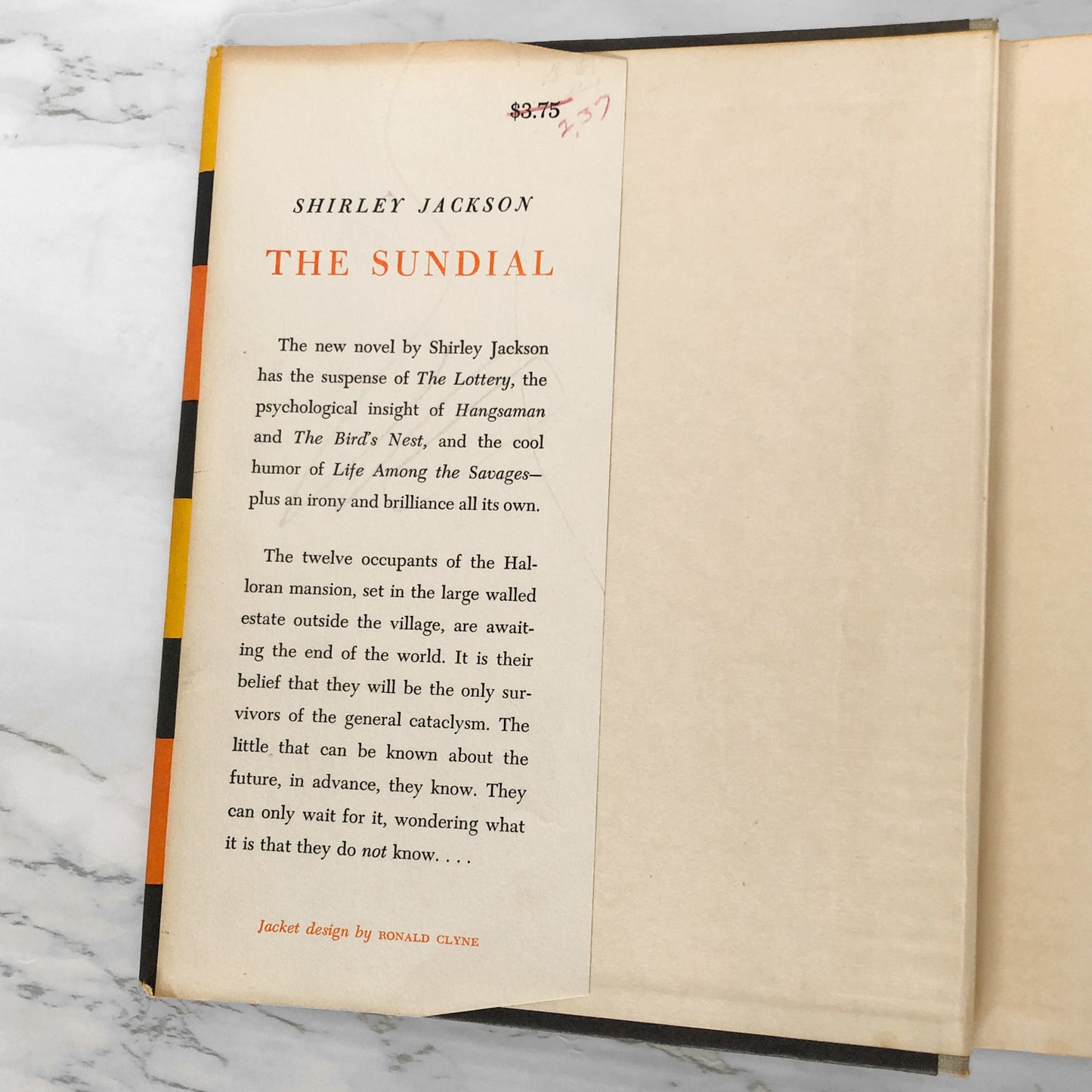 The Sundial by Shirley Jackson [FIRST EDITION / FIRST PRINTING] 1958