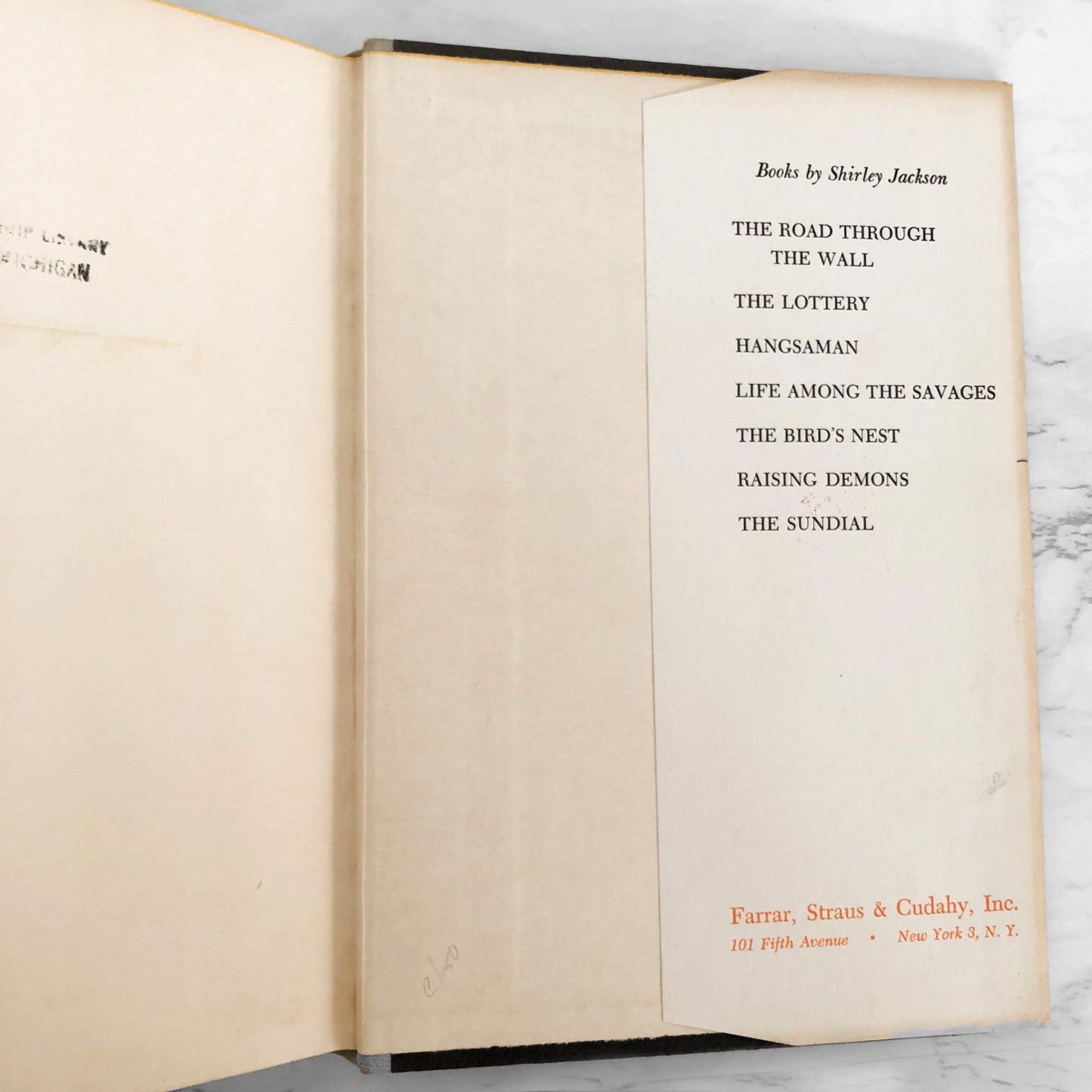 The Sundial by Shirley Jackson [FIRST EDITION / FIRST PRINTING] 1958