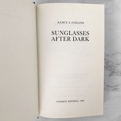 Sunglasses After Dark by Nancy A. Collins [U.K. FIRST EDITION] 1990 // First Hardcover Printing!
