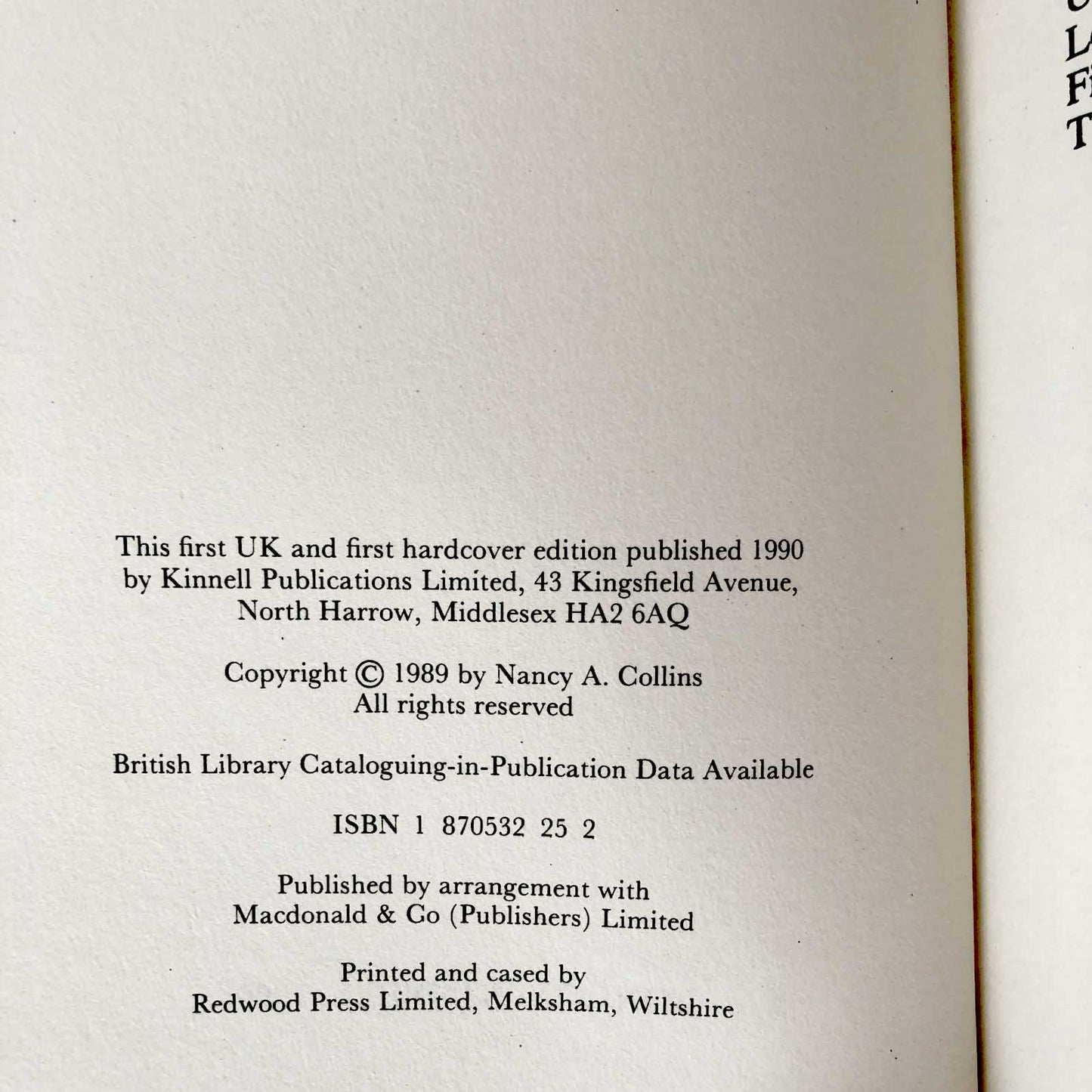 Sunglasses After Dark by Nancy A. Collins [U.K. FIRST EDITION] 1990 // First Hardcover Printing!