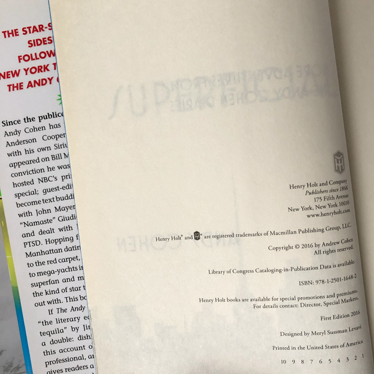 Superficial: More Adventures from The Andy Cohen Diaries by Andy Cohen [FIRST EDITION] - Bookshop Apocalypse