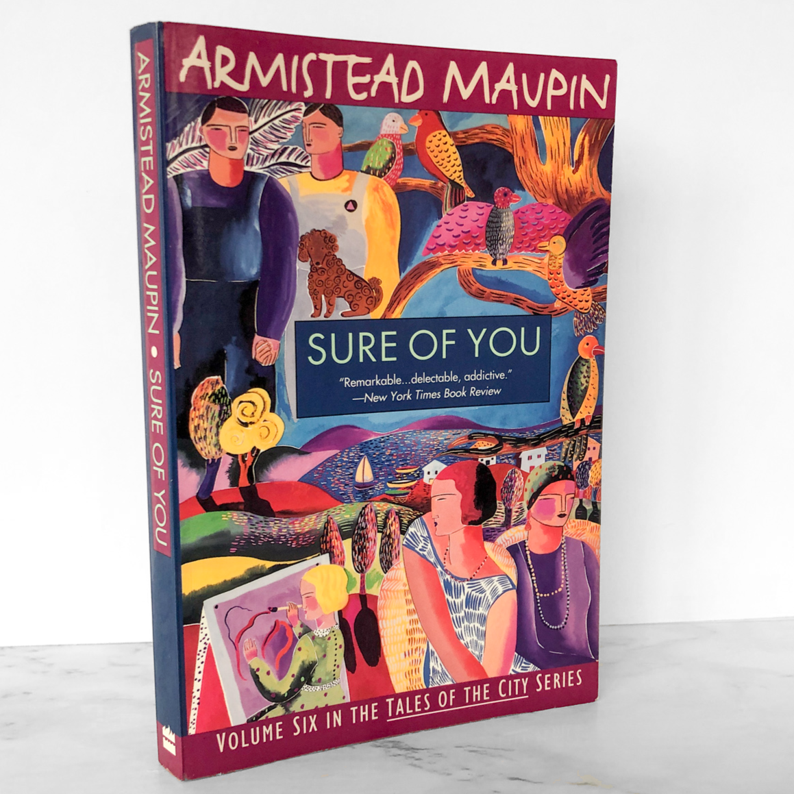 Sure of You by Armistead Maupin SIGNED! [TRADE PAPERBACK] 1994 • HarperPerennial