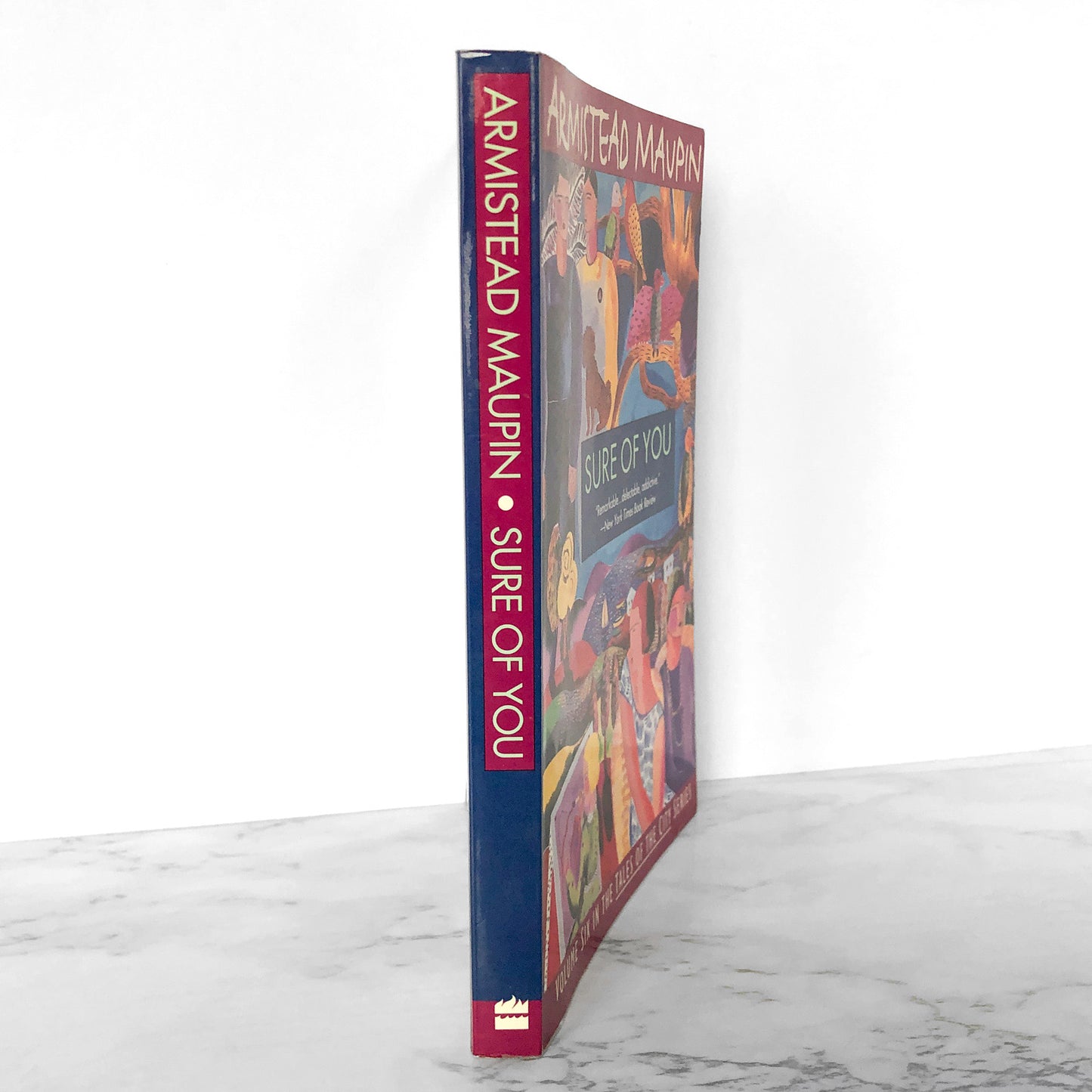 Sure of You by Armistead Maupin SIGNED! [TRADE PAPERBACK] 1994 • HarperPerennial